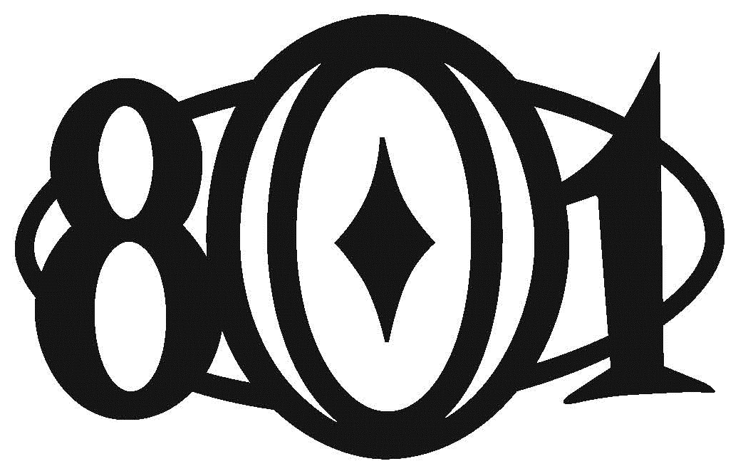 801 logo B&W